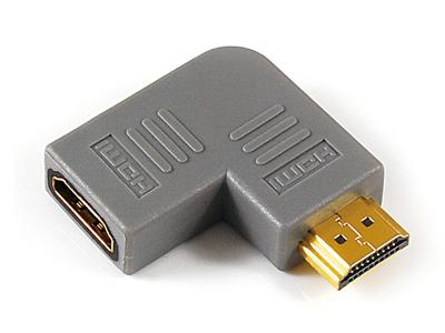 HDMI A male to HDMI A female adaptor,90˚ angle type

