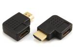 HDMI A male to HDMI A female adaptor,90˚angle type

