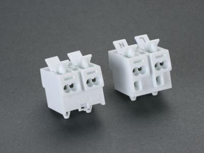 PUSH wire Connector,
2.5mm², 2 poles & 3 poles
