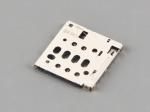 Micro SIM Card Connector,6P＋1P With Switch,PUSH PUSH,H1.29mm