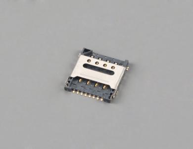 Micro SIM Card Connector,8Pin H1.5mm,Hinged type