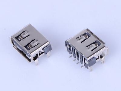 A Female SMD USB Connector L10.0mm
