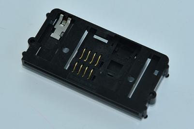 Smart Card Connector PUSH PULL,8P+2P