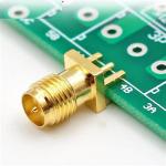 RF Connector SMA PCB End Launch Jack 50 Ohm (Jack, Female & Male,50Ω) L10.5mm