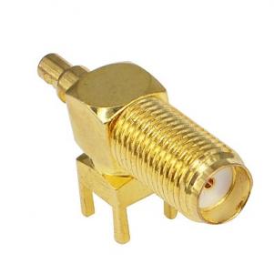 PCB Mount SMA Connector Right Angle (Jack,Female,50Ω) L17mm ...