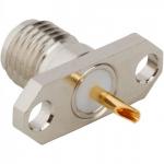 2-Hole Flange Panel Mount SMA Connector Straight (Jack,Female,50Ω)  L14.8mm