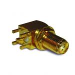 PCB Mount SMA Connector Right Angle (Jack, Female,50Ω) L17mm