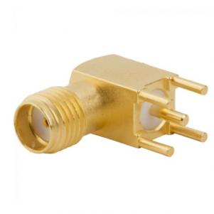 PCB Mount SMA Connector Right Angle (Jack,Female,50Ω) L14.7mm