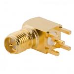 PCB Mount SMA Connector Right Angle (Jack,Male,50Ω) L15.1mm