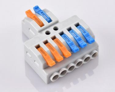 Wire Splice Connectors,For 4mm²,02 in 06 out
