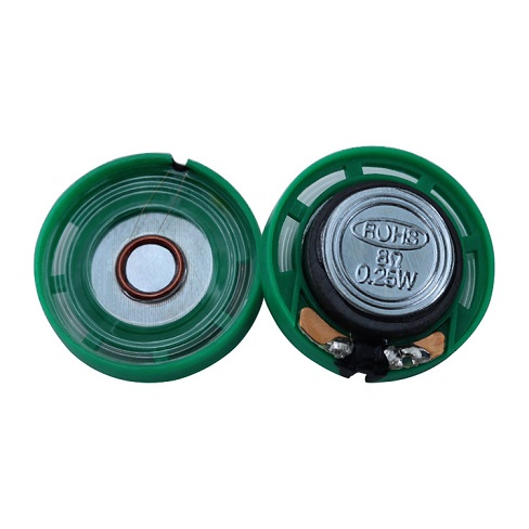 Kit 8 Altoparlanti Magnetici Da 27mm – 0,25W 32Ω, In Plastica Verde, Per Mini Box, PC E Lettori Musicali