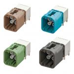 Mini fakra connector plug,right angle 2x2