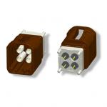 Mini fakra connector plug,Straight 2x2