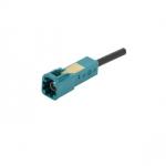 Mini fakra connector plug 1X1,spring pin for crimping RG174, RG316