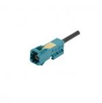 Mini fakra connector plug 1X1,spring pin for crimping RG174, RG316