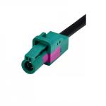 Mini fakra connector jack 1X1,spring pin for crimping RG174, RG316