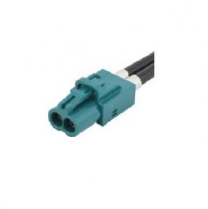 Mini fakra connector jack 1X2,spring pin for crimping RG174, RG316
