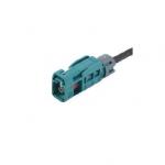 Mini fakra connector jack 1X1,spring pin for crimping RG174, RG316