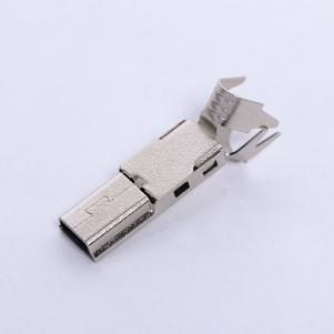 5P B type Mini USB connector plug wire solder