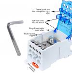 UKK Series Wire Electrical Connector Din Rail Terminal Block 80A/125A/160A/250A/400A,500A