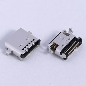 24P SMD L=7.9mm without plastic post USB 3.1 type C connector female socket