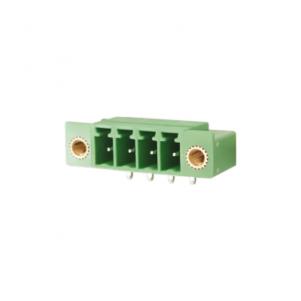 3.50mm & 3.81mm Female Pluggable terminal block Right Angle With Fixed hole