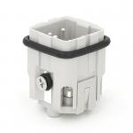 Male Inserts,Contacts 4+PE,Screw connection,10A 230/400V