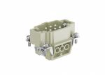 Male Inserts,Contacts 6+PE,Screw connection,16A 500V