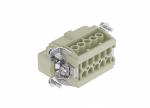 Male Inserts,Contacts 10+PE,Screw connection,16A 500V
