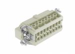 Male Inserts,Contacts 16+PE,Screw connection,16A 500V