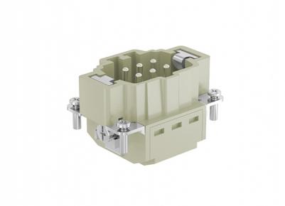 Male Inserts,Contacts 6+PE,Spring connection,16A 500V