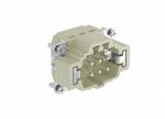 Male Inserts,Contacts 6+PE,Spring connection,16A 500V