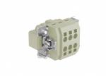 Male Inserts,Contacts 6+PE,Spring connection,16A 500V