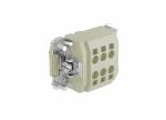 Female Inserts,Contacts 6+PE,Spring connection,16A 500V