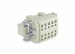 Male Inserts,Contacts 10+PE,Spring connection,16A 500V
