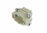 Male Inserts,Contacts 6+PE,Crimp connection,16A 500V