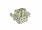 Female Inserts,Contacts 6+PE,Crimp connection,16A 500V