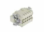 Male Inserts,Contacts 10+PE,Crimp connection,16A 500V