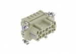 Female Inserts,Contacts 10+PE,Crimp connection,16A 500V
