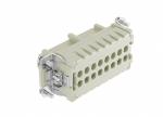Female Inserts,Contacts 16+PE,Crimp connection,16A 500V