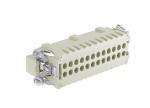 Male Inserts,Contacts 24+PE,Crimp connection,16A 500V