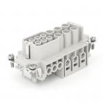 Female Inserts,Contacts 6/6+PE,Screw connection,10A 50V/120V