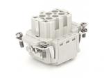 Male Inserts,Contacts 6+PE,Spring connection,16A 500V