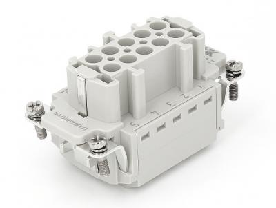 Female Inserts,Contacts 10+PE,Spring connection,16A 500V