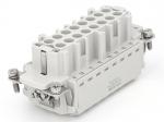 Male Inserts,Contacts 16+PE,Spring connection,16A 500V