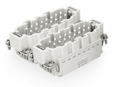 Male Inserts,Contacts 32+PE,Spring connection,16A 500V