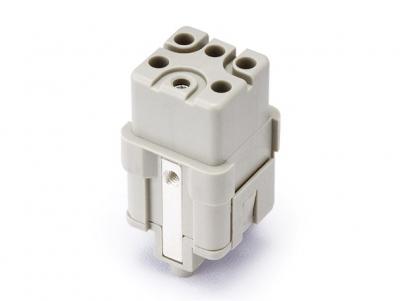 Female Inserts,Contacts 5+PE,Crimp connection,16A 400V