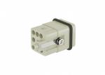 Male Inserts,Contacts 7+PE,Crimp connection,10A 400V