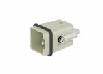 Male Inserts,Contacts 7+PE,Crimp connection,10A 400V