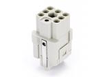 Female Inserts,Contacts 7+PE,Crimp connection,10A 400V